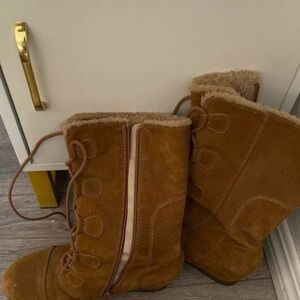 Brown Suede Women's Boots